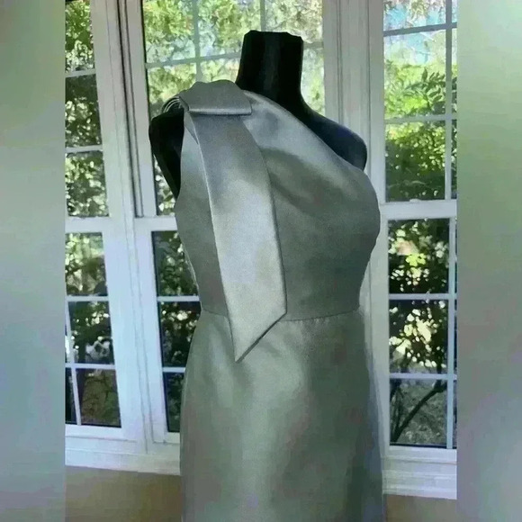 🔥🔥Alfred Sung Evening Gown in Willow Green - Picture 4 of 11